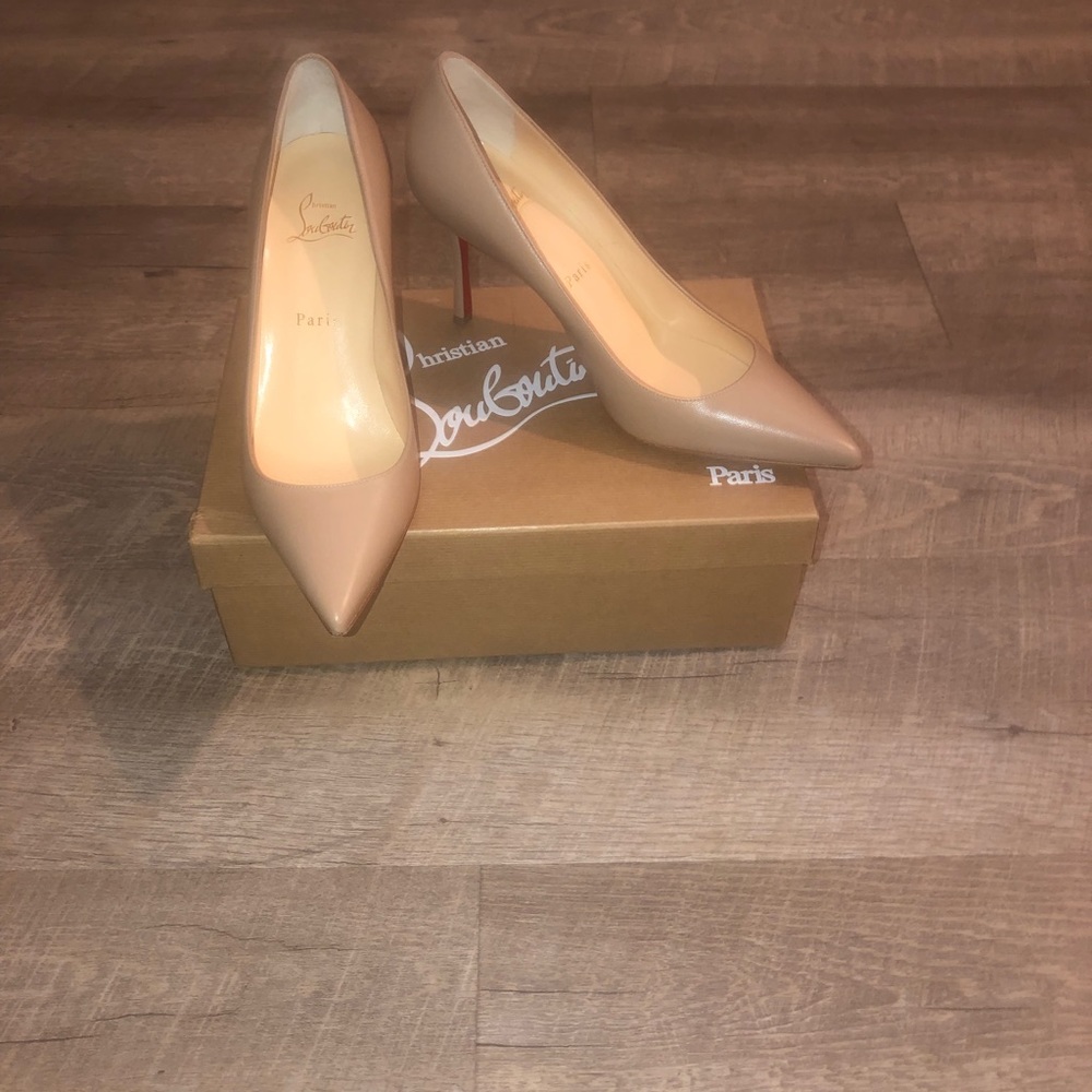 Christian Louboutin Decoltish 85 Nude Pump